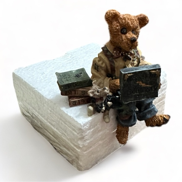1997 Boyds Bear Bearstone Neville Compubear Shelf Sitter Figurine #22772 Resin - Picture 4 of 9